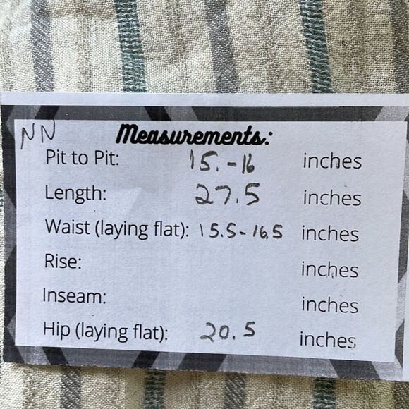 Cloth & stone Strapless short pants striped jumpsuit sz Small #NN - Picture 12 of 13